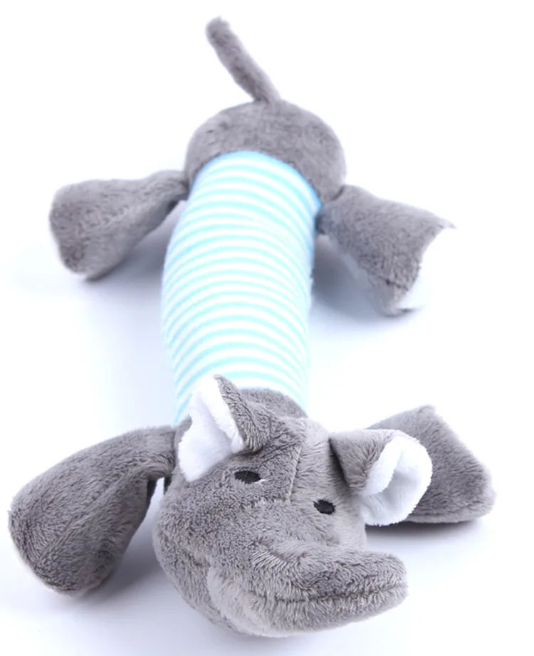 Stuffing-Free Squeaky Dog Toy with Crinkle