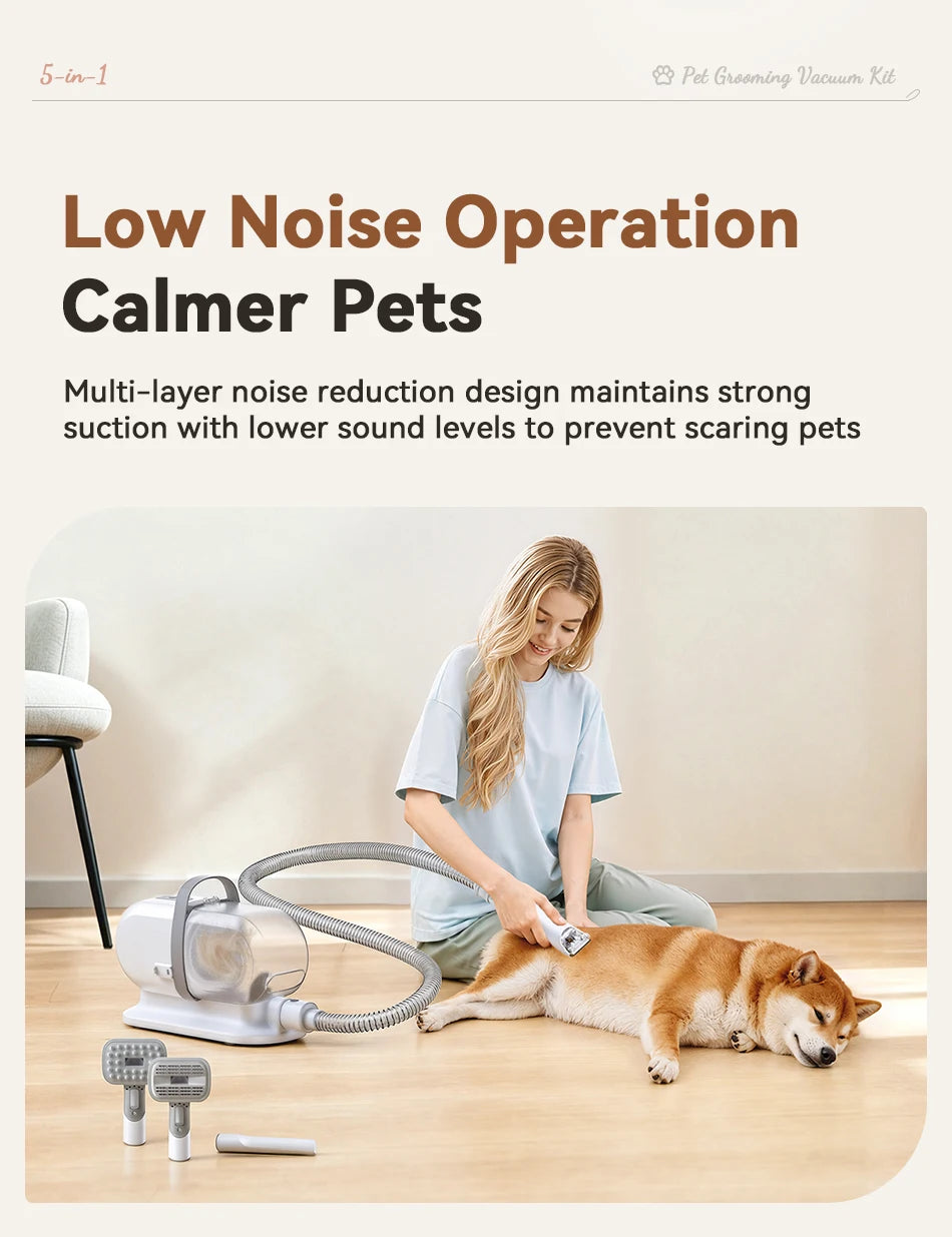 Dog Grooming Vacuum & Clipper Kit