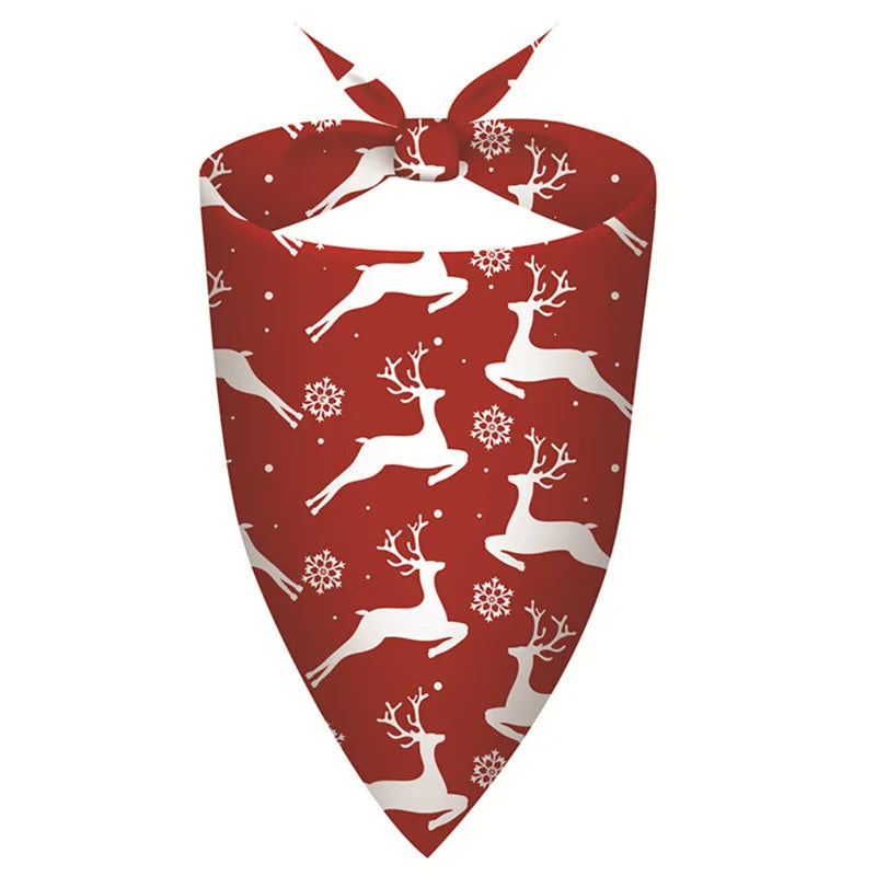 Dog Bandana Collar - Festive Pet Scarf for Small Dogs and Cats
