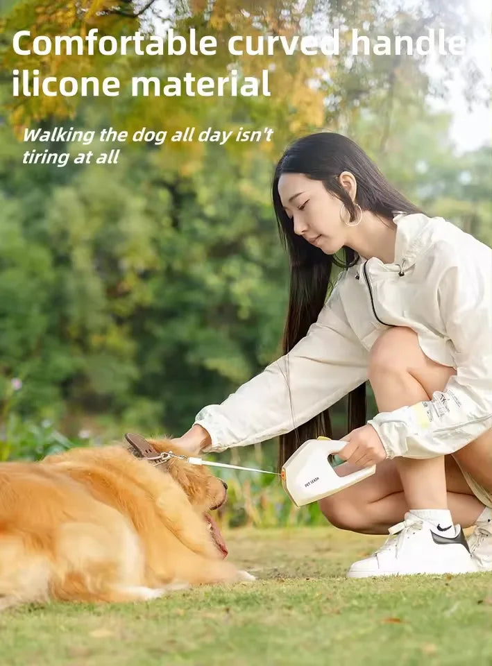5m Retractable Dog Leash with Quick-Release