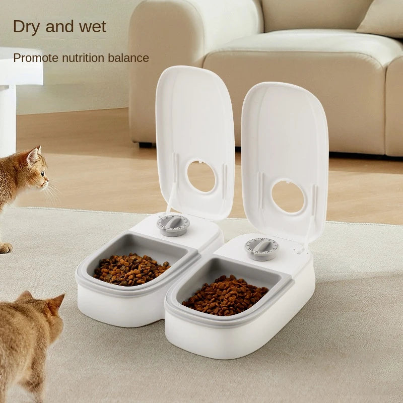 Single-Meal Automatic Pet Feeder with Timer & Cooling Pack