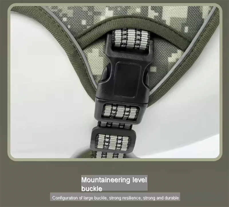 No-Pull Reflective Tactical Dog Harness Vest