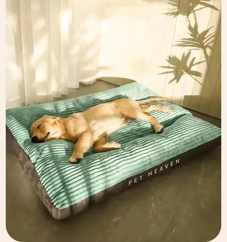 Corduroy Dog Bed Mat – Thick Washable Sofa Pad for Medium & Large Dogs