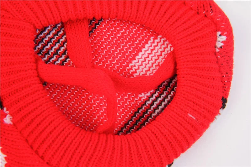 Animal Print Knit Sweater for Cats & Small Dogs