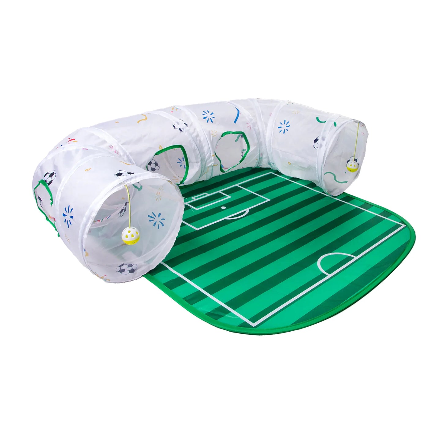 Football Field Cat Tunnel Toy