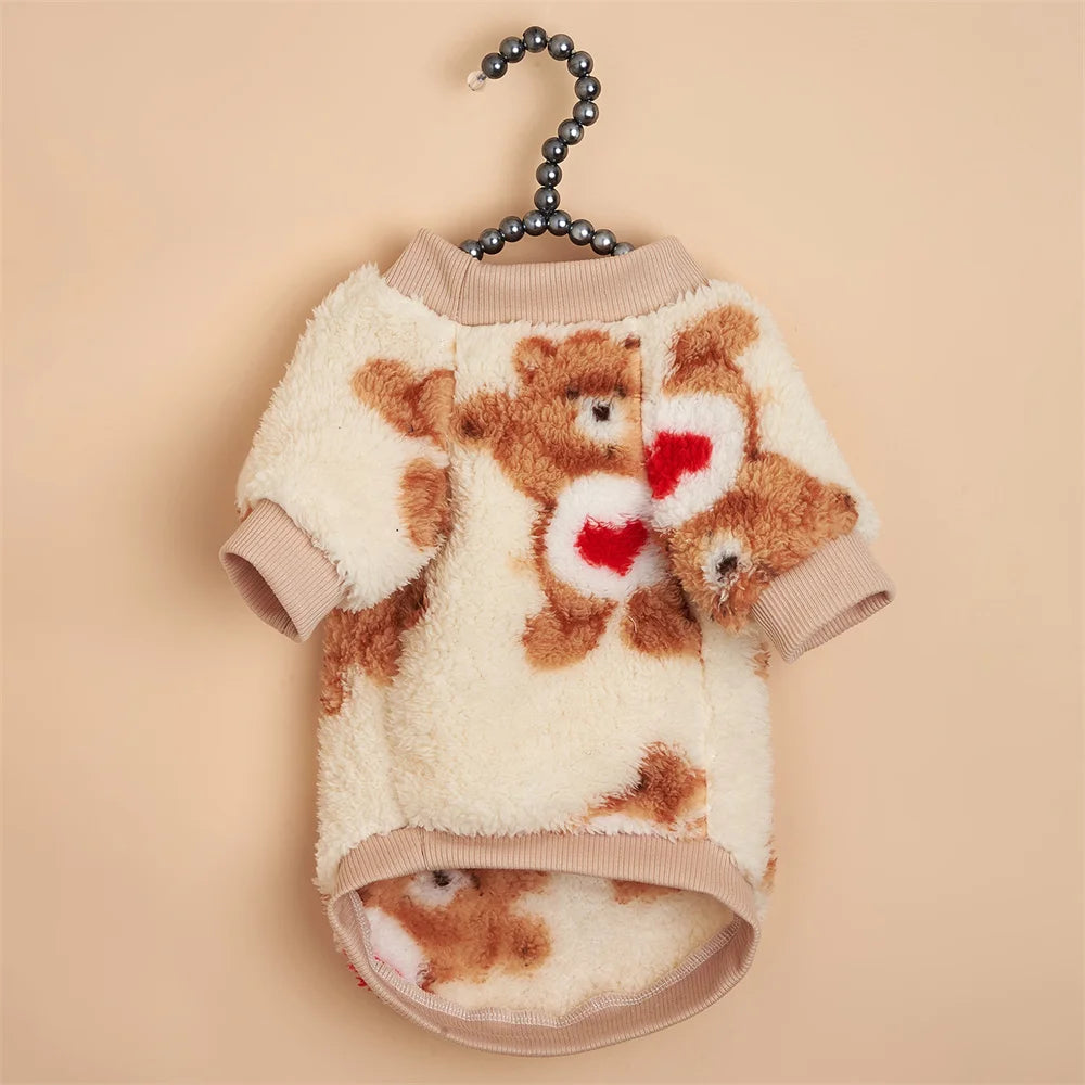 Fleece Winter Sweater for Cats & Small Dogs