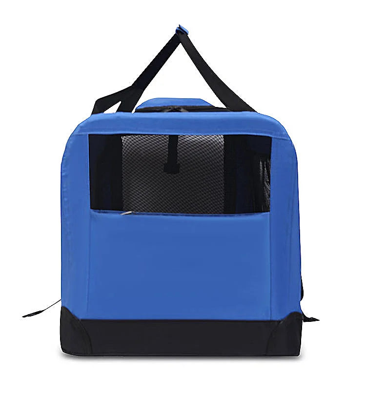 Cage de transport et de voyage pliable et souple avec tapis — 3 portes