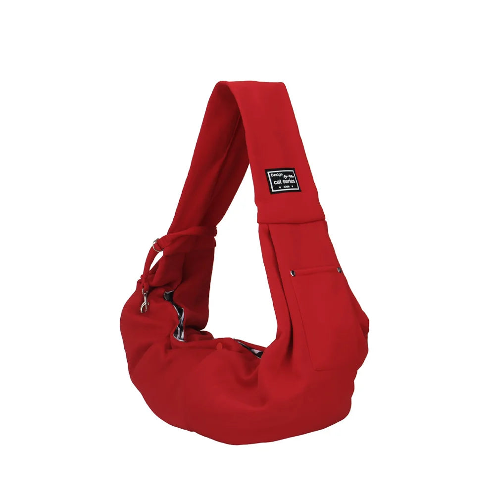 Portable Pet Shoulder Carrier Bag with Phone Pocket