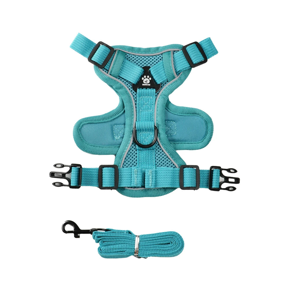 Escape-Proof Reflective Cat Harness & Leash Set — Breathable Vest for Outdoor Walking