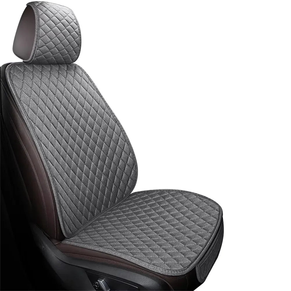 Universal Breathable Flax Car Seat Cover & Cushion Protector
