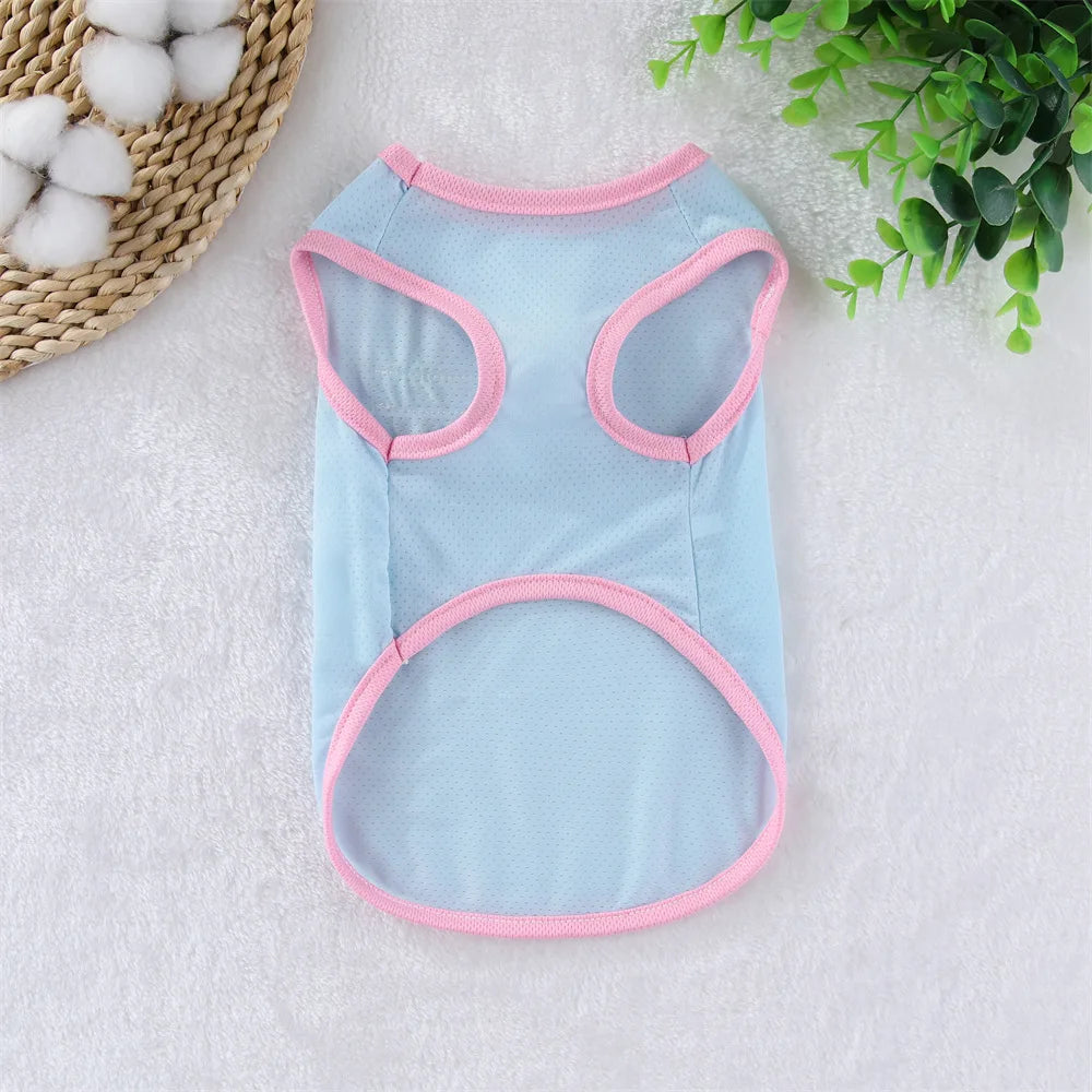 Breathable Mesh Cooling Vest with D-Ring for Small Dogs
