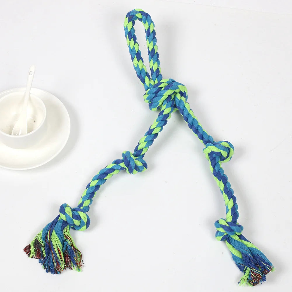 Jouet à mâcher en corde nouée durable pour grands chiens