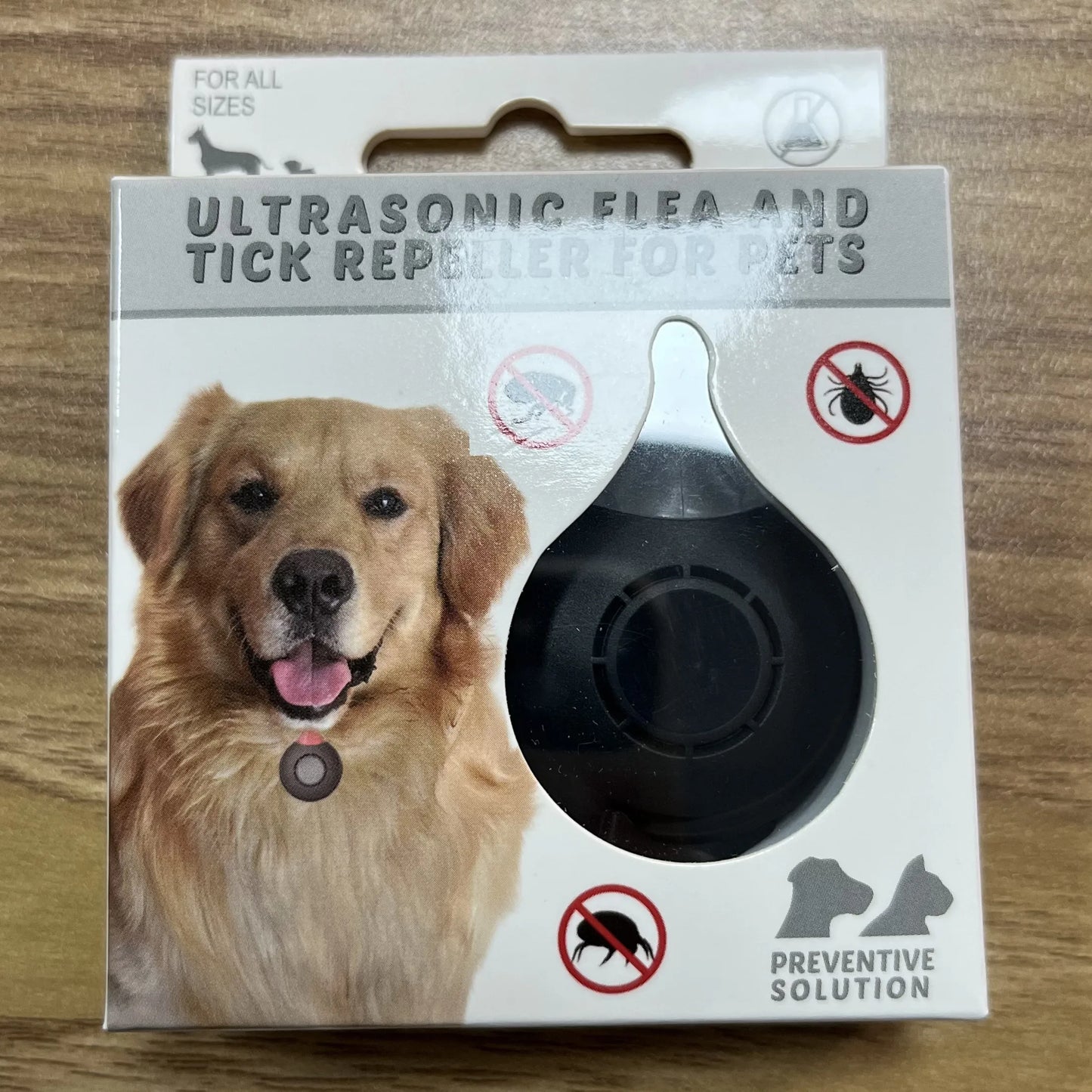 Répulsif antipuces et tiques à ultrasons pour animaux de compagnie - Dispositif de protection antiparasitaire sans produits chimiques