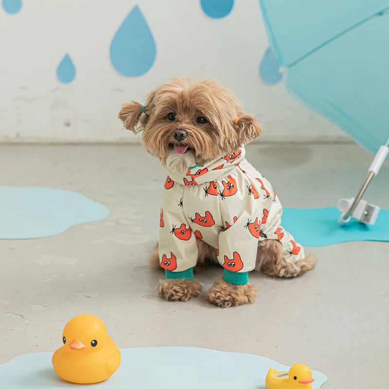 Waterproof Hooded Raincoat Jumpsuit for Dogs & Cats