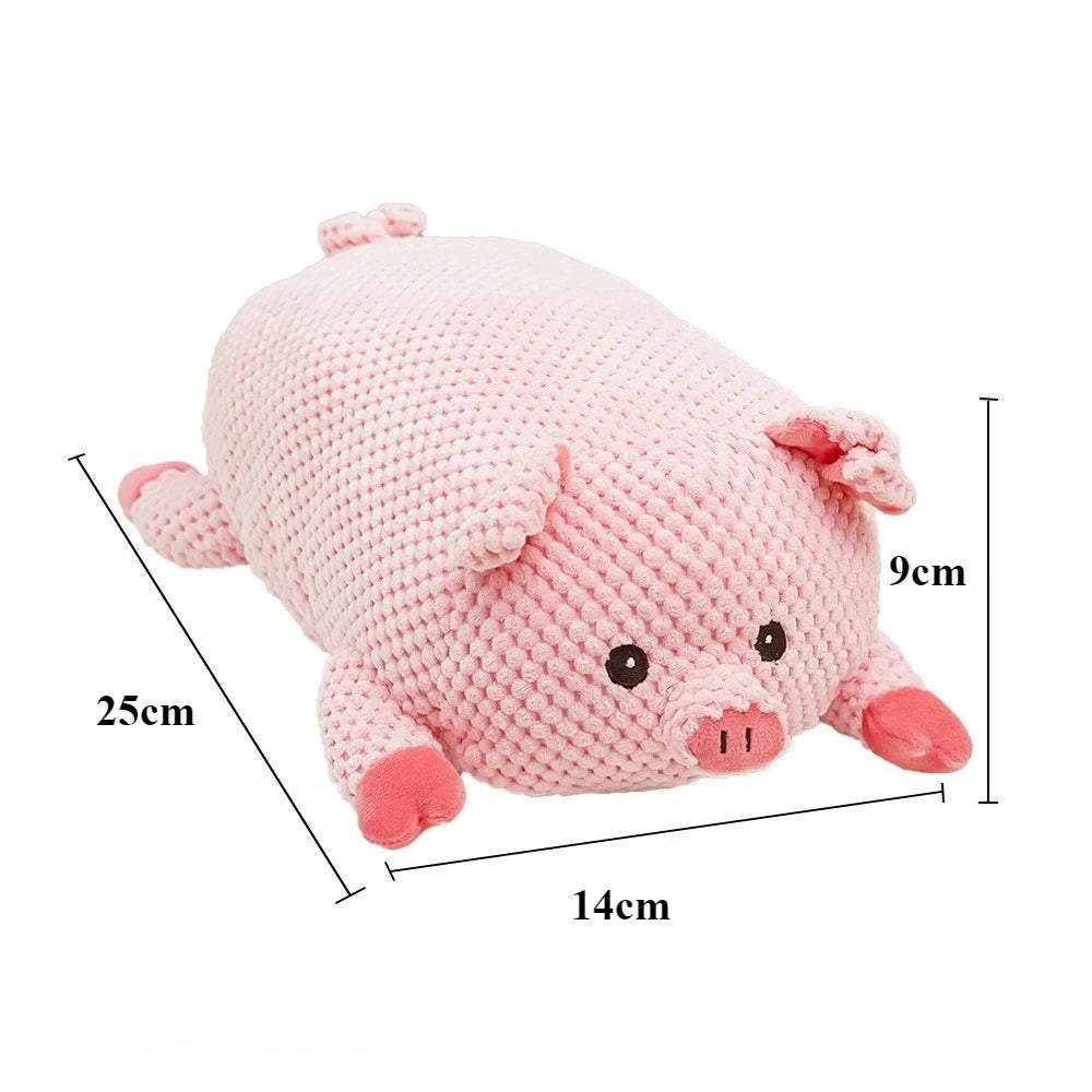 Plush Animal Dog Toy – Bite-Resistant Squeaky Comfort Toy