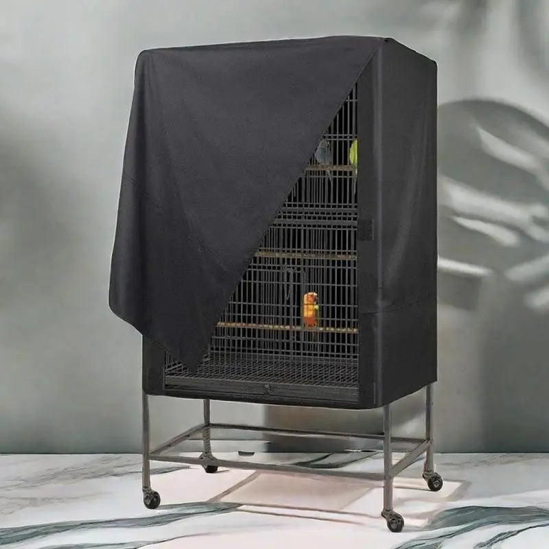 Washable Waterproof Bird Cage Cover - Adjustable Night Cover for Parrots