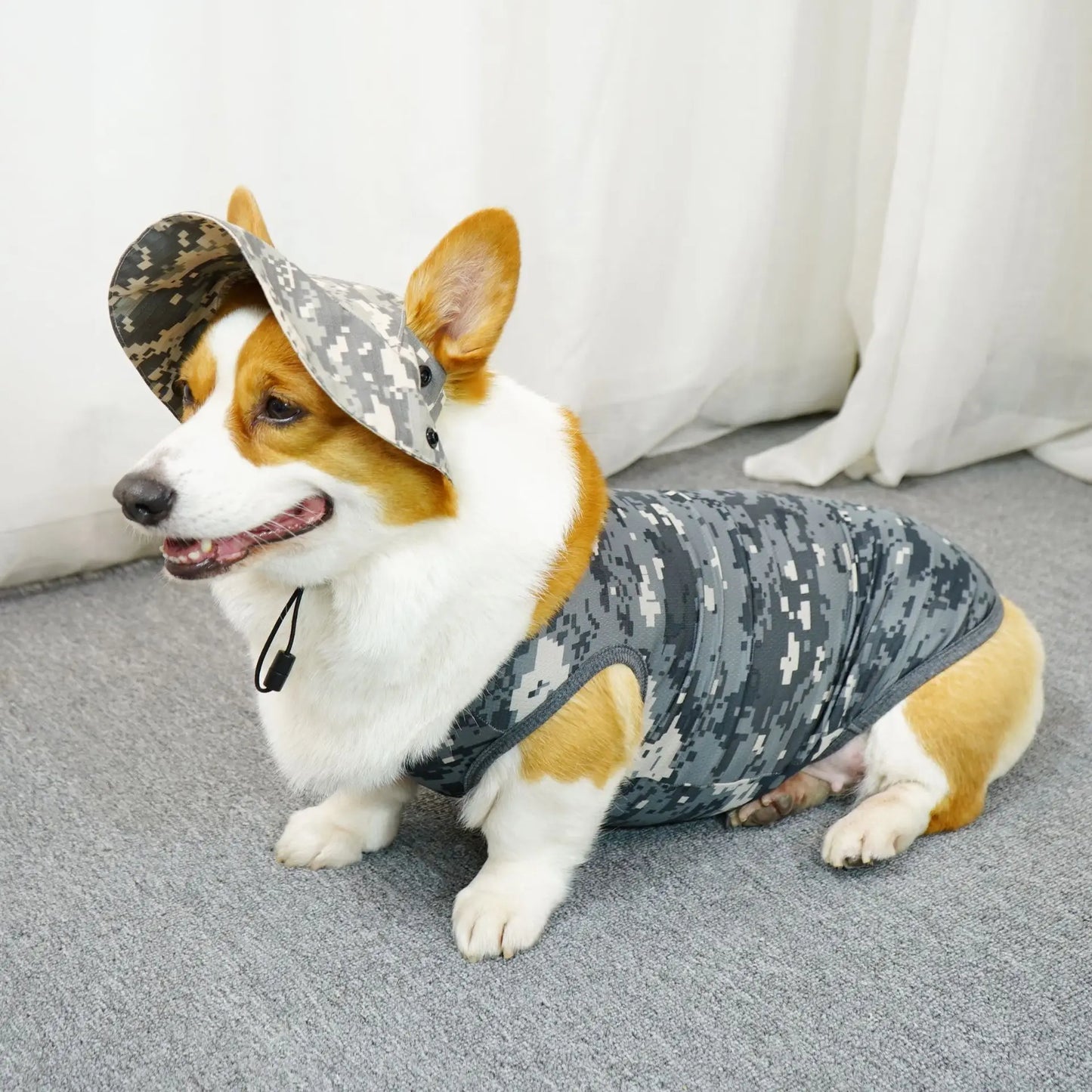 Mesh Cooling Vest & Sun Hat Set for Dogs