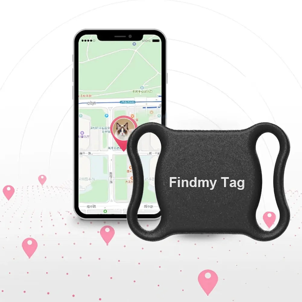 IP67 Bluetooth Pet Tracker with Collar for Dogs & Cats — Findmytag App