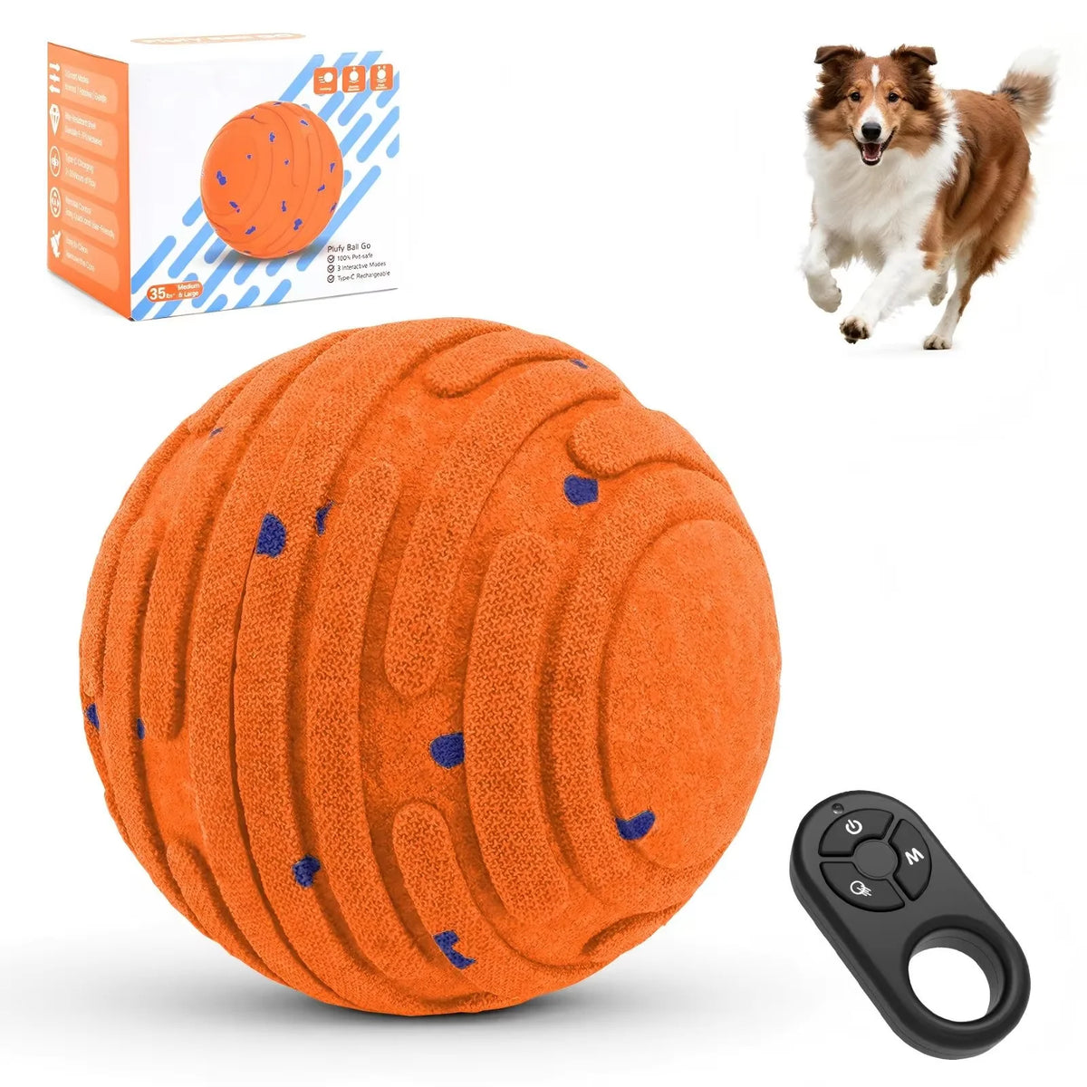 Smart Interactive Dog Toy Ball with Remote Control