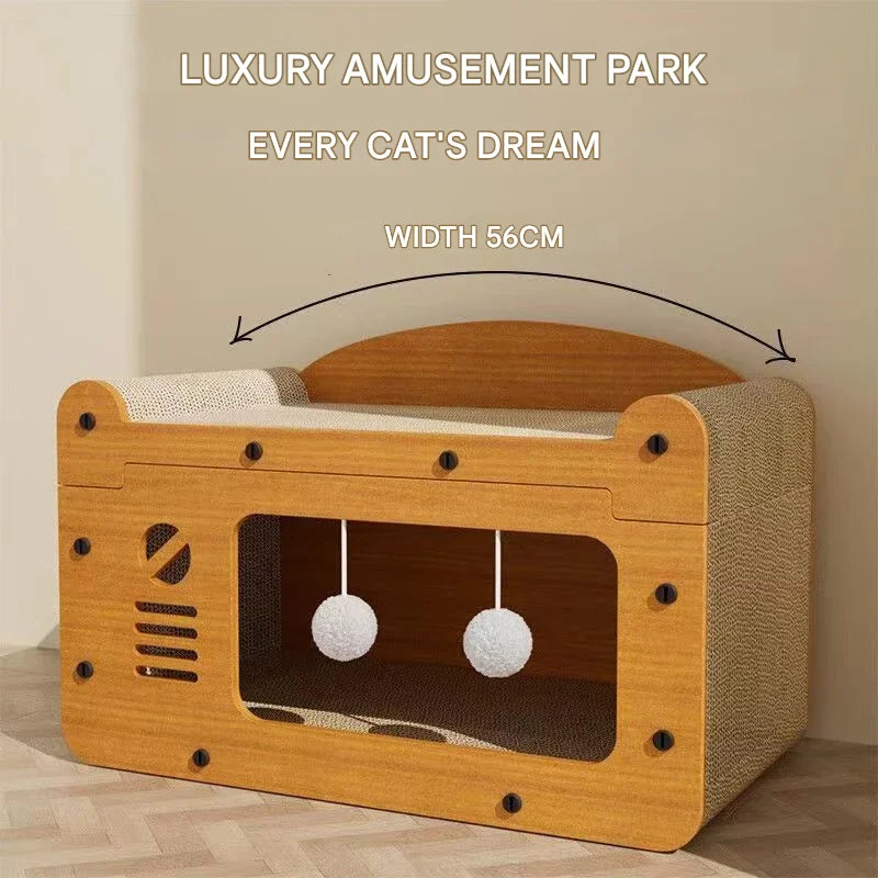 2-in-1 Cat Scratching Board & Post