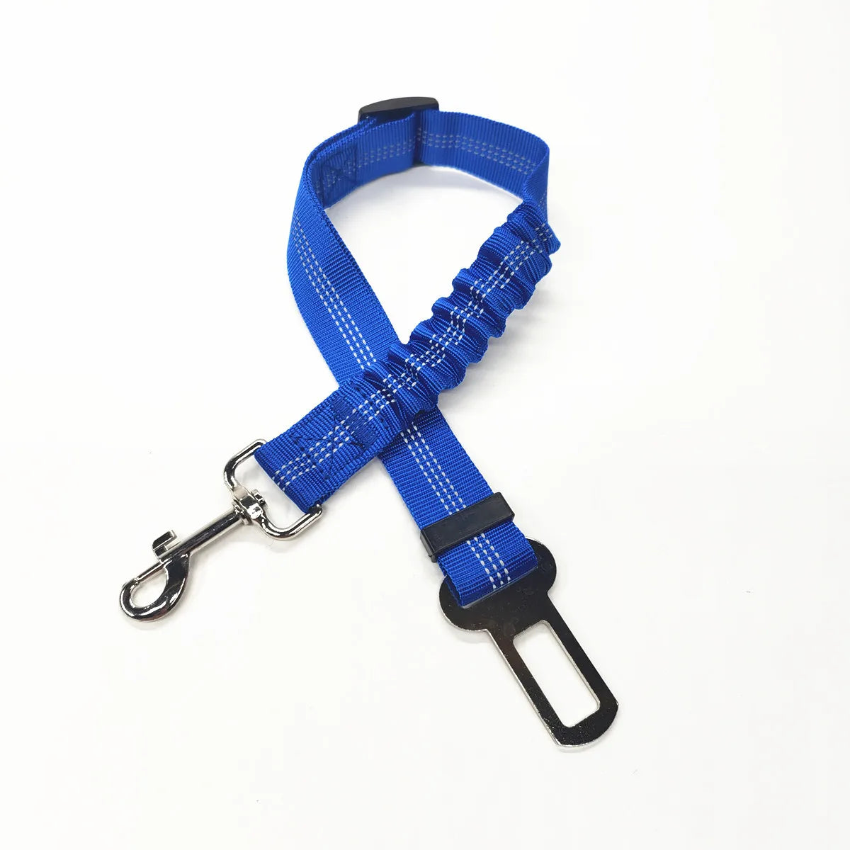 Ceinture de sécurité rétractable pour chien avec bande réfléchissante