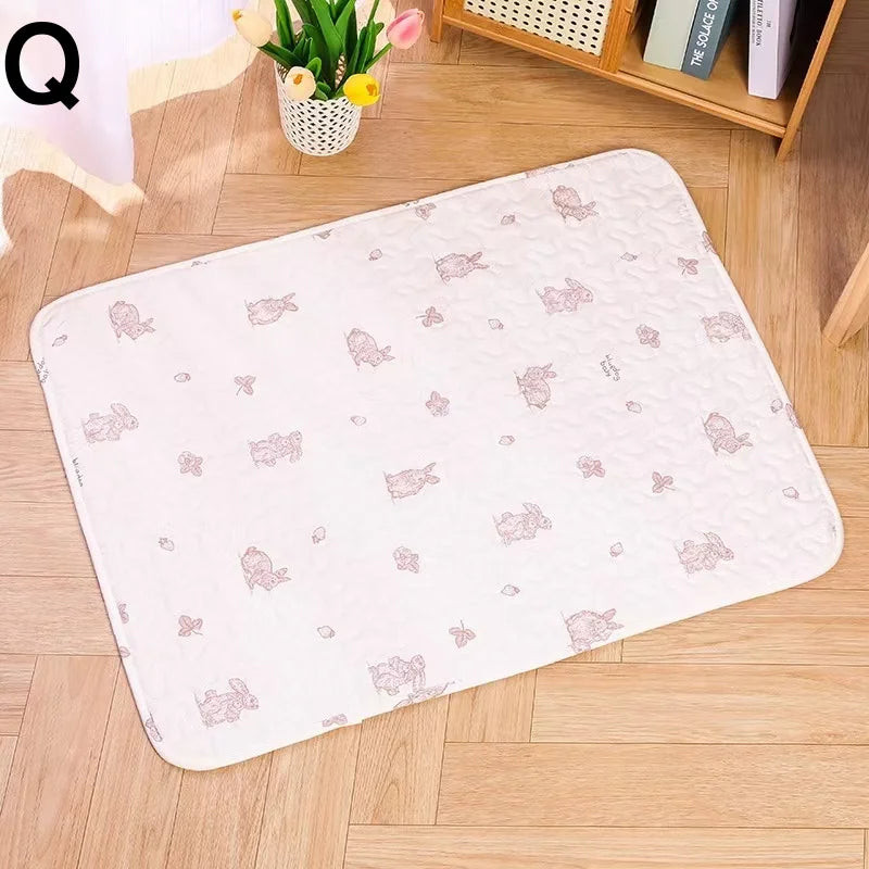 Washable Cotton Pet Floor Mat – Multi-Use Bedding Pad