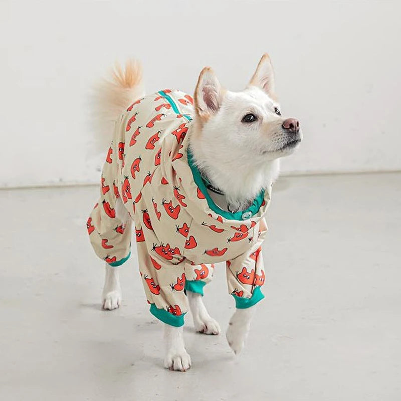 Waterproof Hooded Raincoat Jumpsuit for Dogs & Cats
