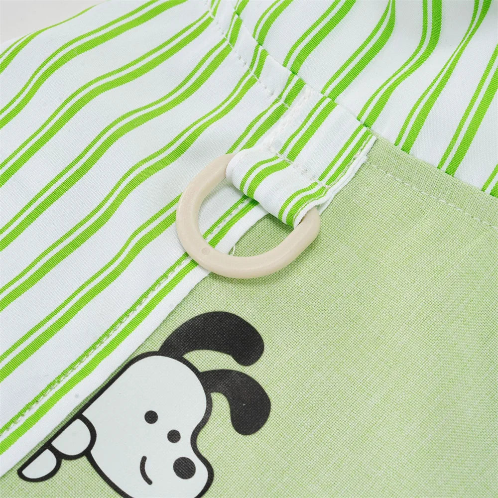 Striped Pet Shirt with D-Ring for Cats & Small Dogs