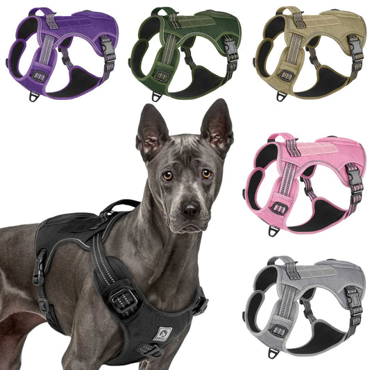 No-Pull Dog Vest Harness with Handle & Reflective Straps