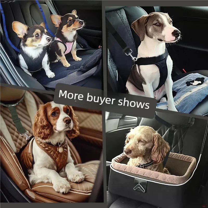 Adjustable Car Seat Belt Safety Rope for Dogs & Cats