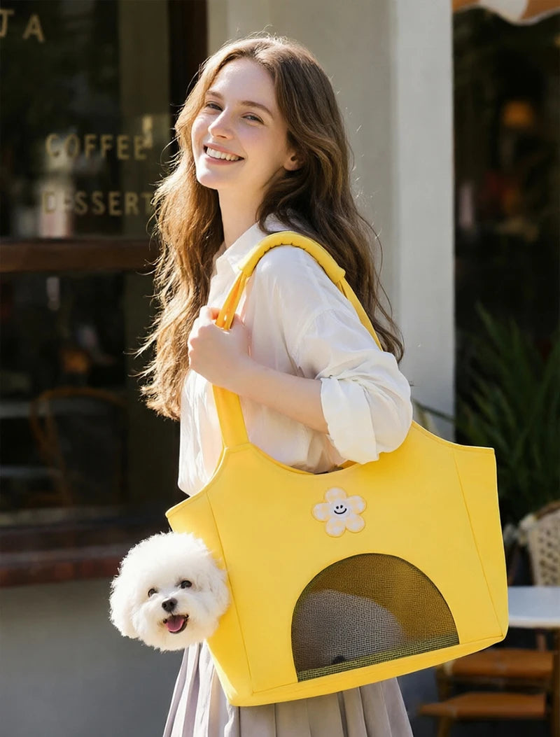 Canvas Pet Carrier Bag for Small Dogs & Cats — Up to 7.5kg