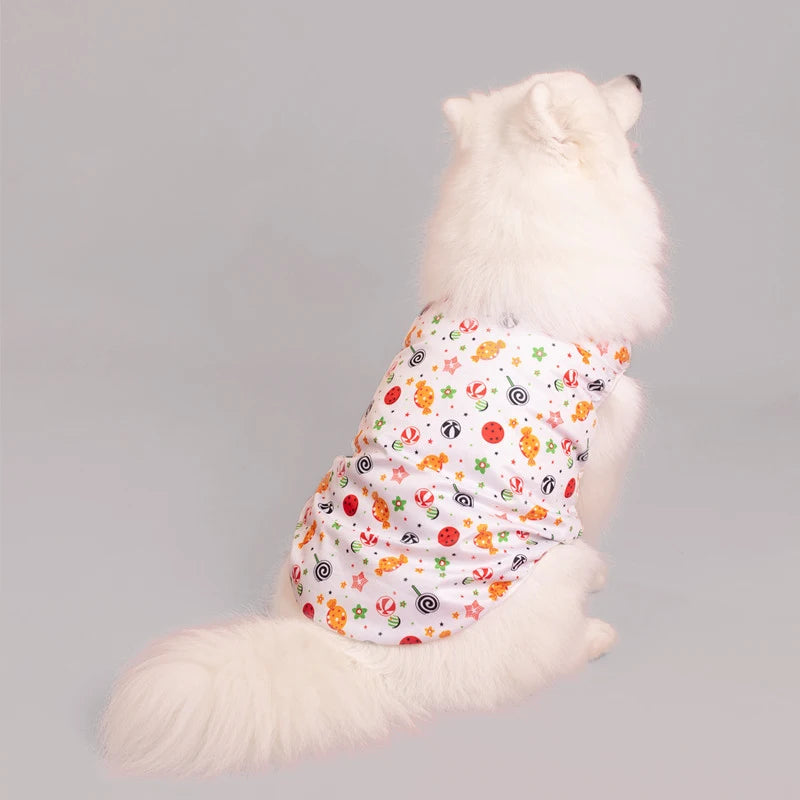 Gilet rafraîchissant d'été pour chiens - Chemise douce pour animaux de compagnie au design de dessin animé