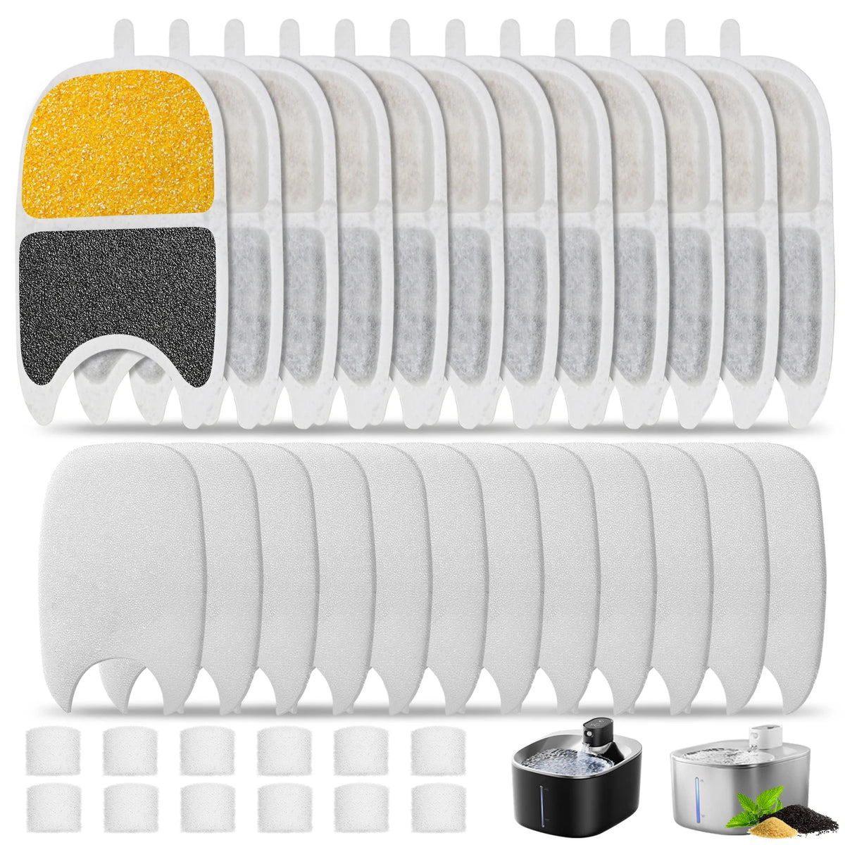 Replacement Cat Water Fountain Filters & Sponges