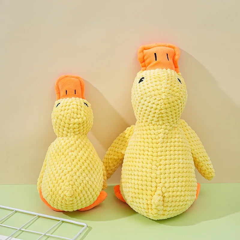 Plush Duck Dog Toy with Sound