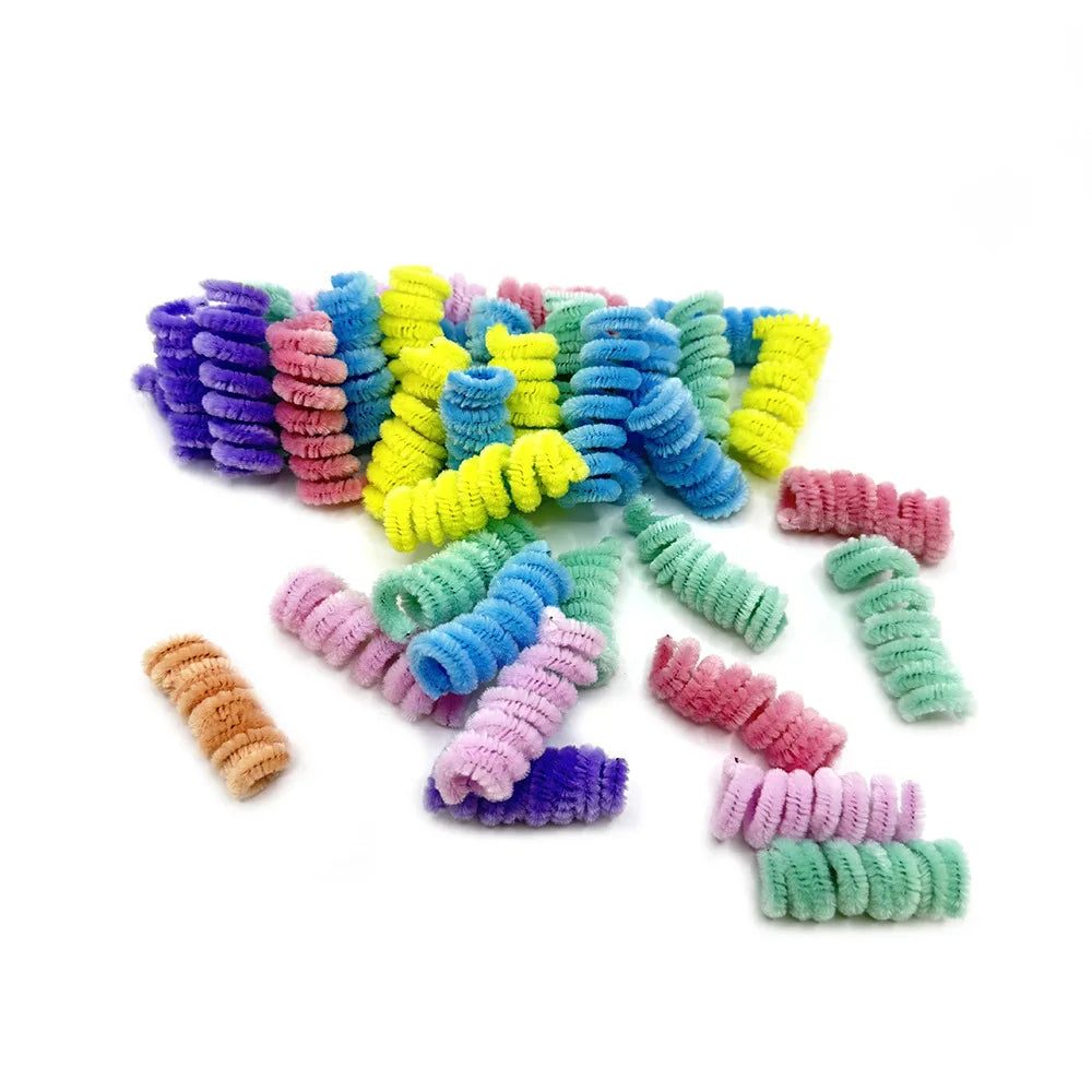 Colorful Coil Spring Cat Toys – 10 Pack