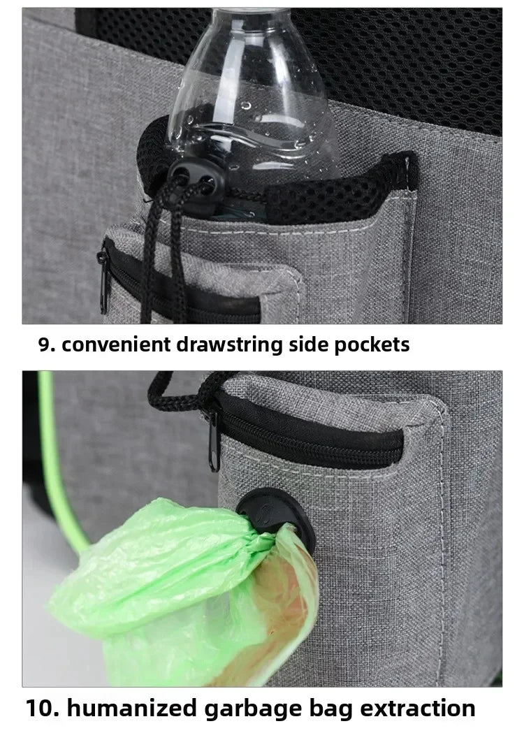 Expandable Pet Carrier Backpack with Plush Pad