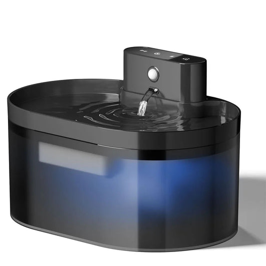 Silent Automatic Pet Water Fountain with Induction Charging - 2.2L Capacity