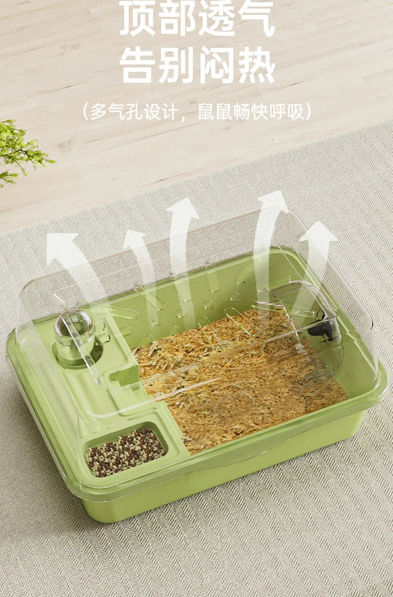 Large Hamster Cage with Acrylic Panels