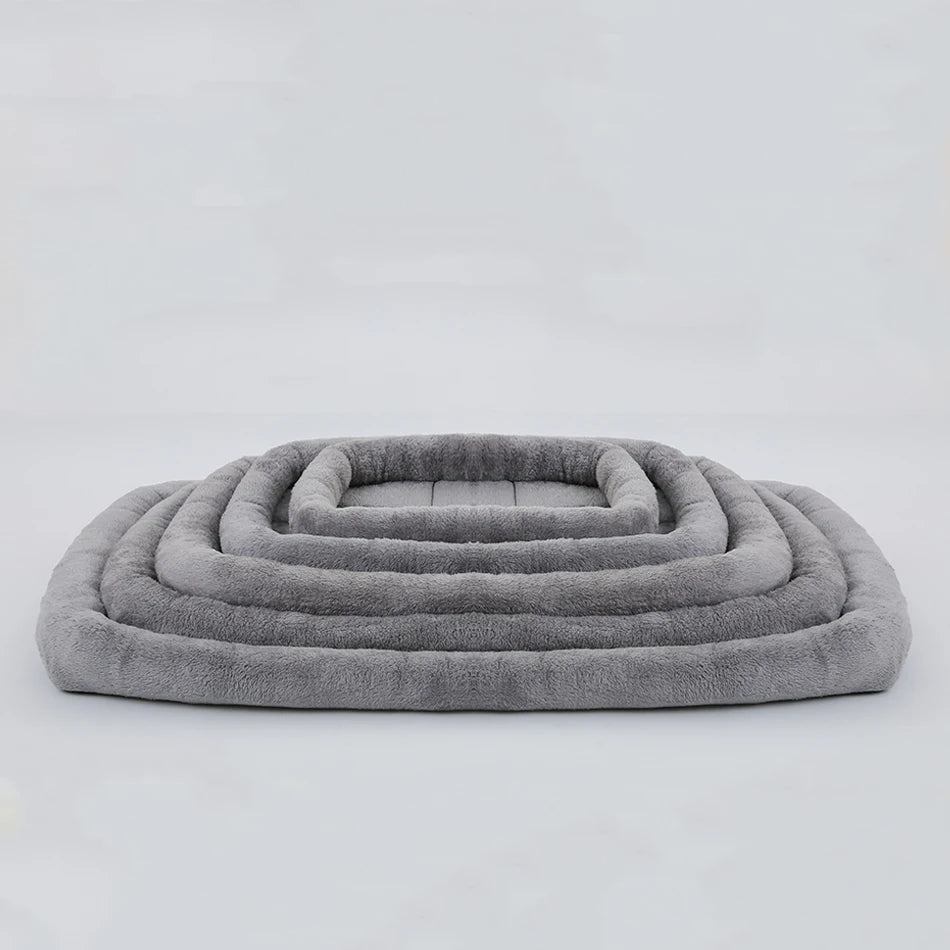 Soft Plush Pet Bed Mat – Calming Cushion for Cats & Dogs, S to XXL
