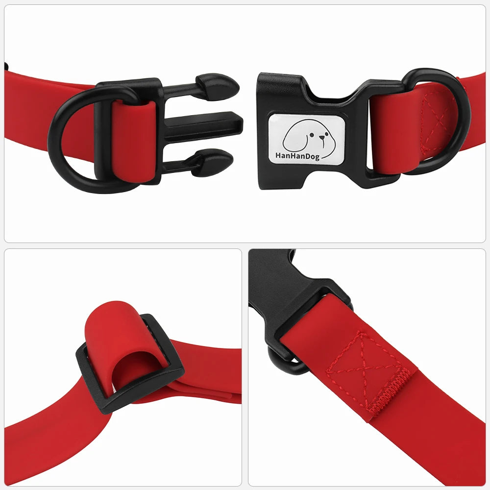 Waterproof Adjustable Pet Collar for Dogs & Cats