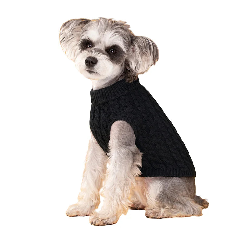 Pull en tricot pour chien | Pull chaud d'automne et d'hiver pour petits chiens et chiots