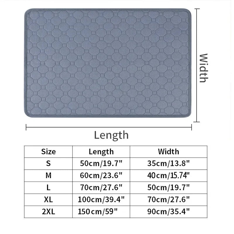 Washable Reusable Dog Pee Pad — Anti-Slip Puppy Training Mat for Home & Car