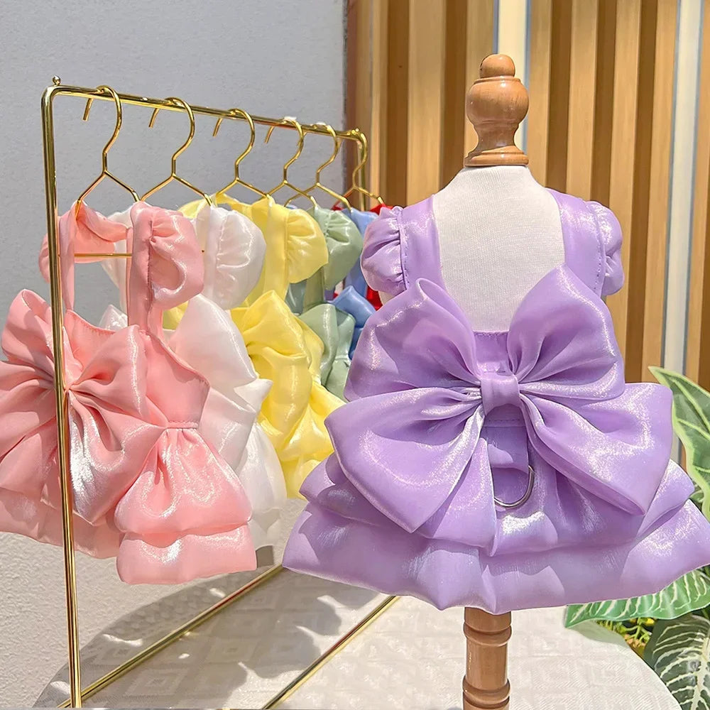 Bowknot Princess Dress for Small Dogs & Cats
