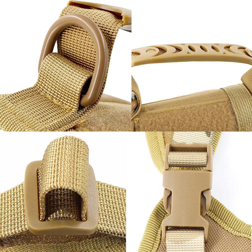 Tactical Vest Harness for Cats & Small Dogs with Bonus Stickers