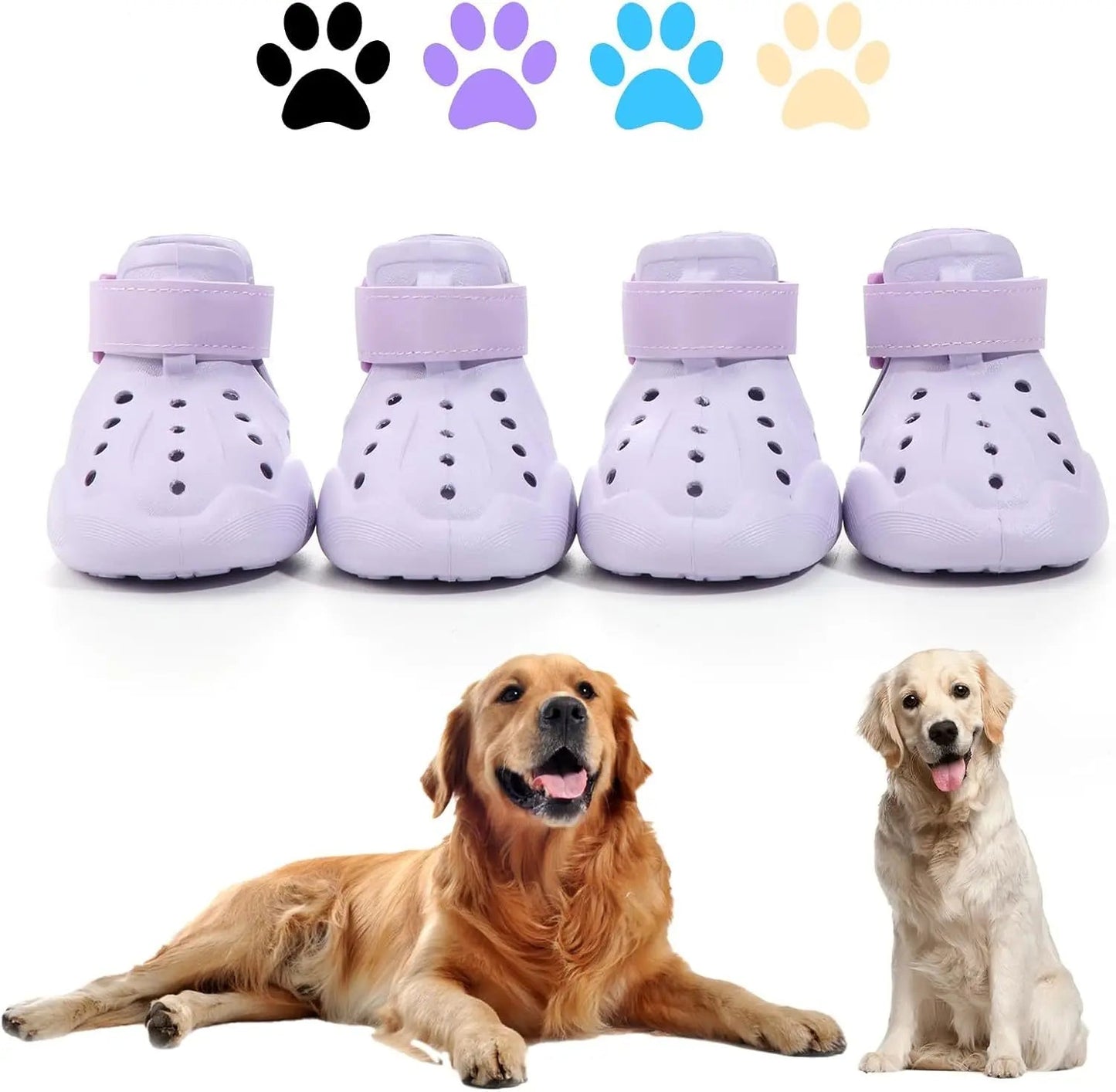 Chaussures pour chien toutes saisons - Bottes imperméables antidérapantes pour temps chaud et froid