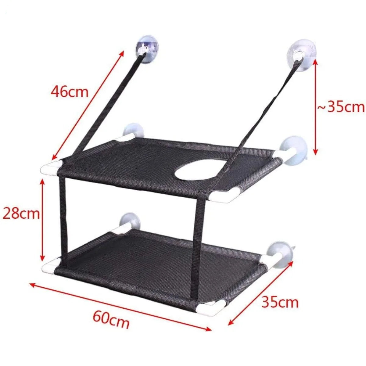 Cat Window Perch & Hammock with Strong Suction Cups