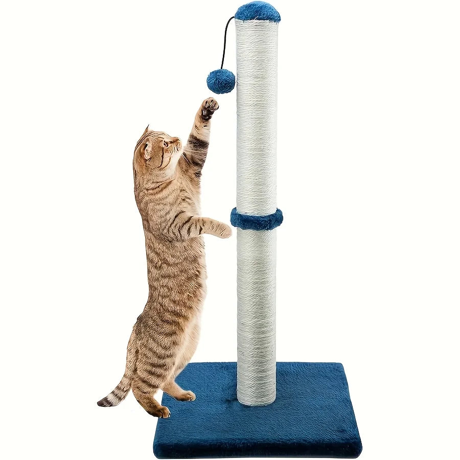 Arbre à chat et griffoir double niveau en sisal