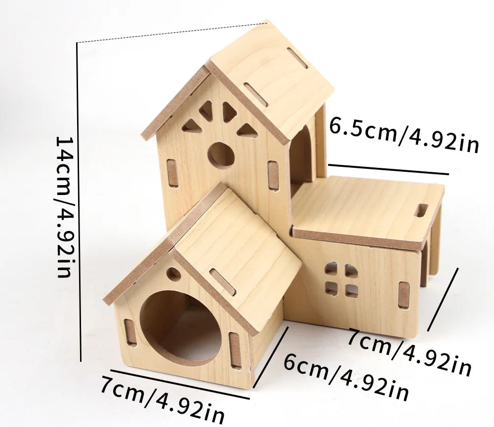 Solid Wood Small Pet House