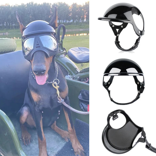 Adjustable Dog Motorcycle Helmet for Small & Medium Dogs