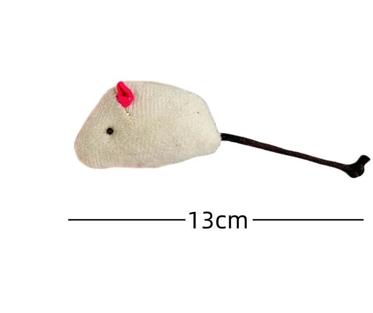 Plush Mouse Cat Toy - Colourful Catnip Mice for Kittens (20 Pack)